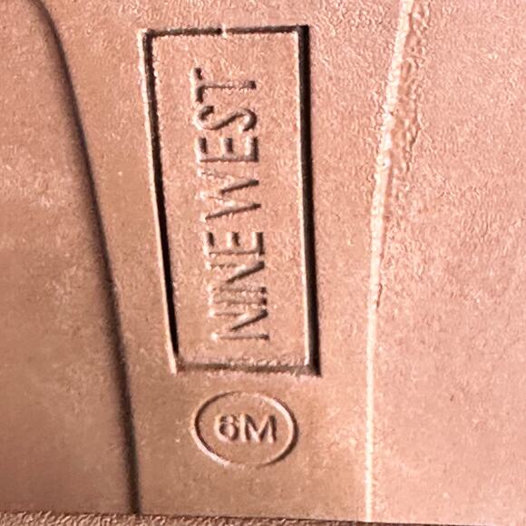 Nine West Ream2 Womens Chelsea Heel Boots Size 6 Natural Brown Suede Boots New - Picture 9 of 16